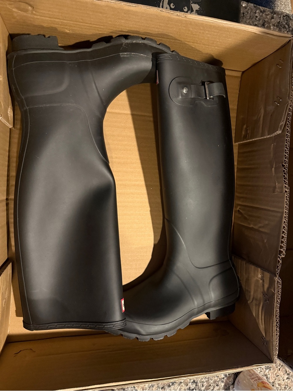 Matte black Hunter boots - Picture 3 of 5